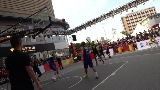 【4K高清原创】街头篮球打篮球拉拉队