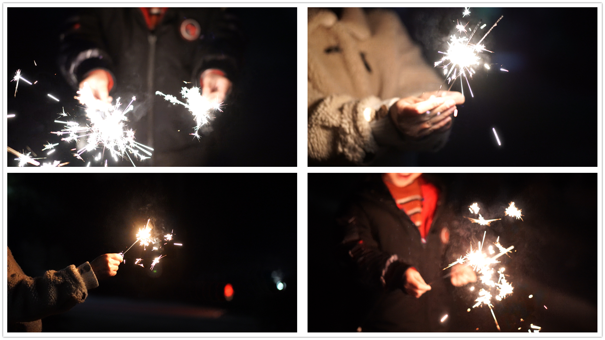 4k冷焰火亲子时光开心玩耍