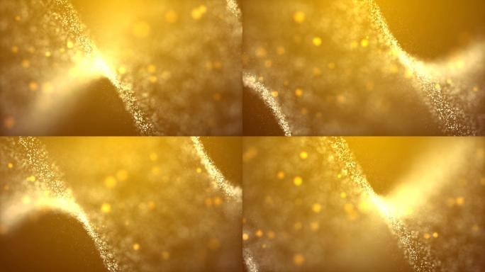 金色辉煌粒子背景
