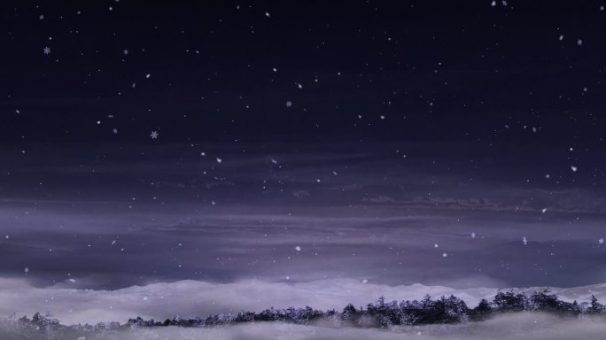 冬天草原雪景背景