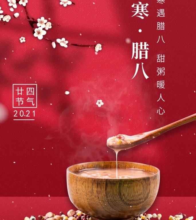 大寒腊月15秒朋友圈竖版AE模板