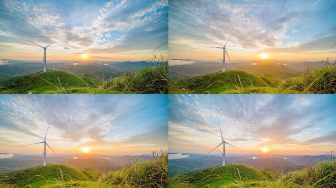 钦州泗州山风电场风车延时