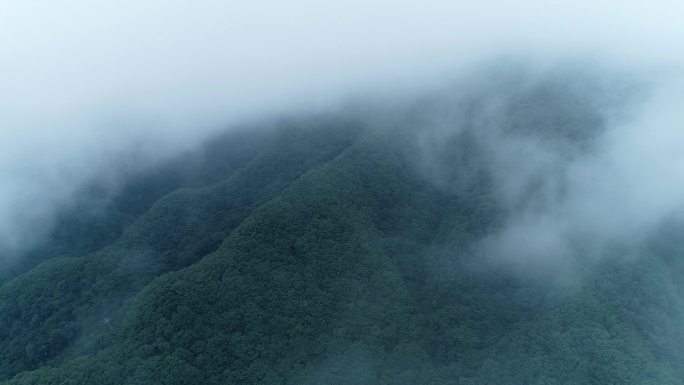 航拍陕西柞水秦岭山脉-牛背梁