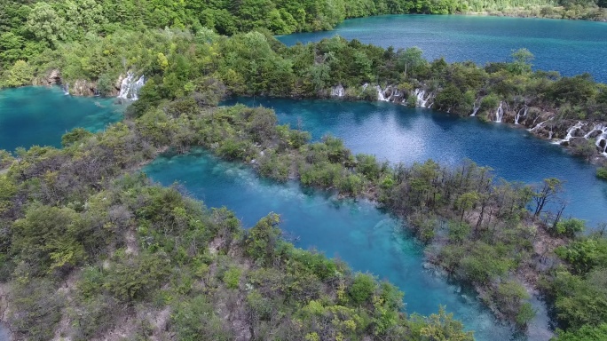 九寨九寨沟九寨沟航拍