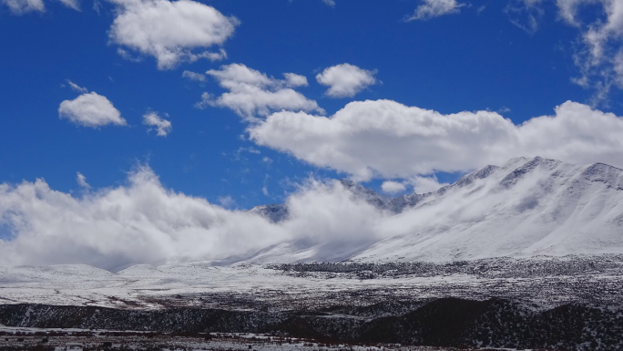 西藏八宿然乌德姆拉山冰天雪地(1)