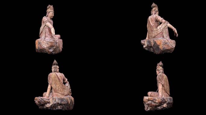 佛像佛教写实雕像3d旋转