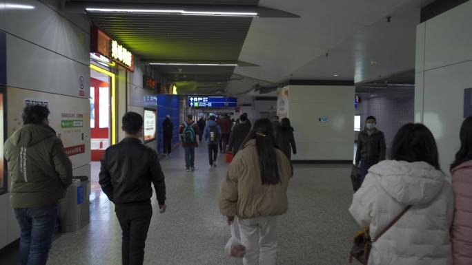 南京地铁高清4k疫情拍摄