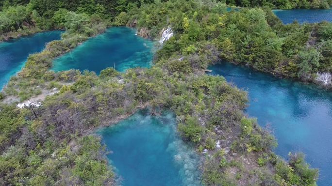 九寨九寨沟九寨沟航拍