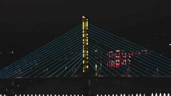 信阳浉河民桥4K夜景
