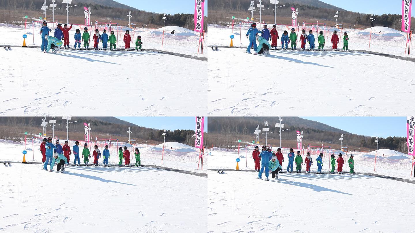滑雪儿童