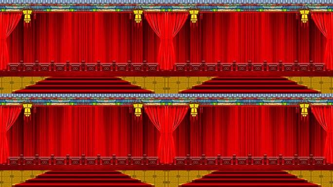 戏台子戏曲舞台背景