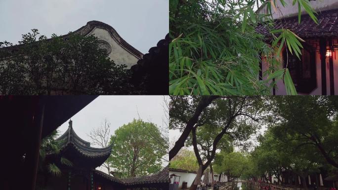 江南古风园林唯美庭院中式建筑