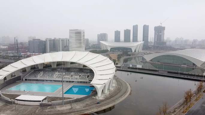 4k原素材-上海东方体育中心