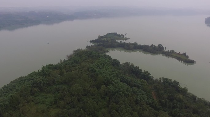 青山绿水航拍空镜头