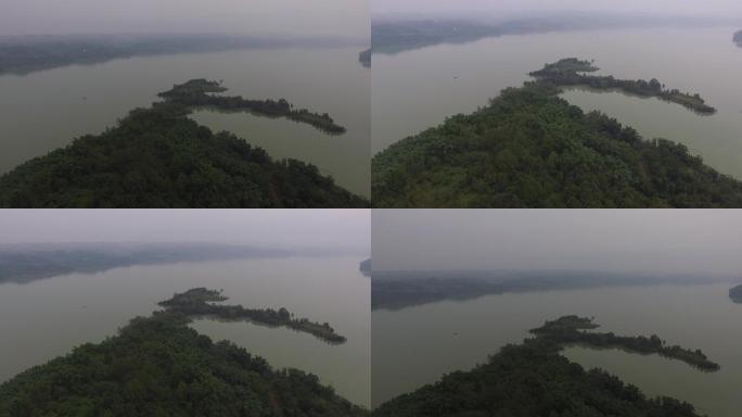 青山绿水航拍空镜头