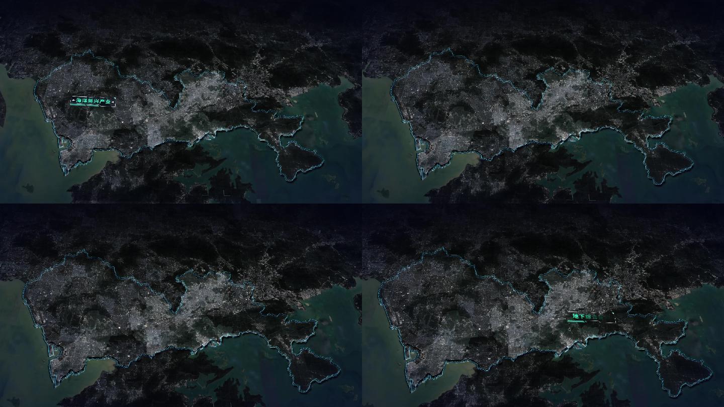 【4K】深圳大亚湾区位地图