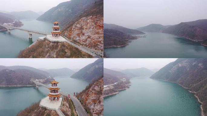 4K航拍实拍河南省南阳市淅川县丹江风景区