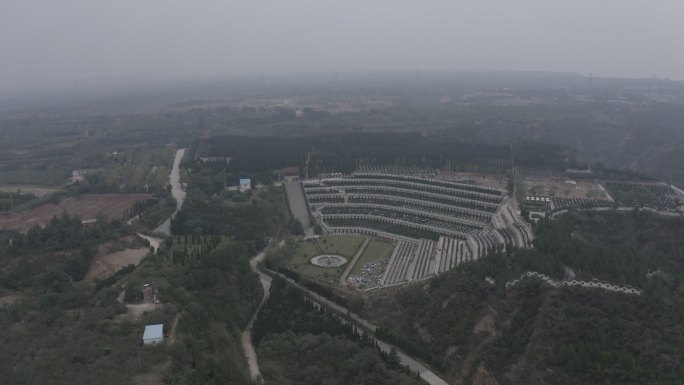 4K-原素材-郑州邙山墓地