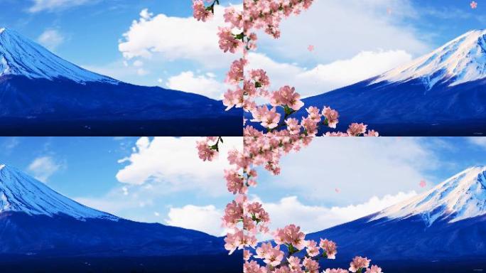 富士山日本山樱花日本樱花