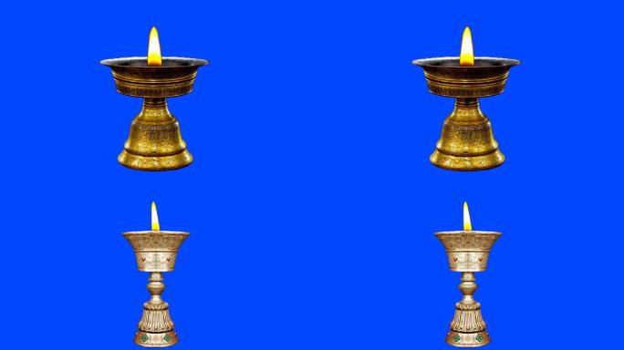 蓝幕佛教酥油灯02