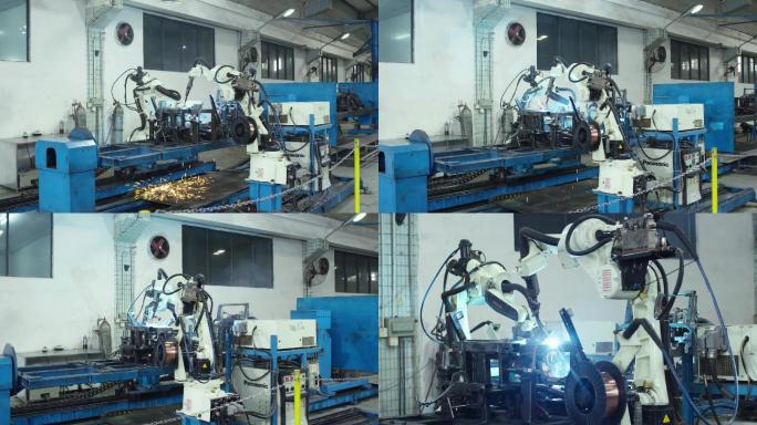 4K机械手臂工业机器人工作自动化