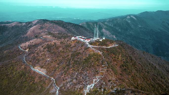 4K航拍雷公山大山山脉电视台