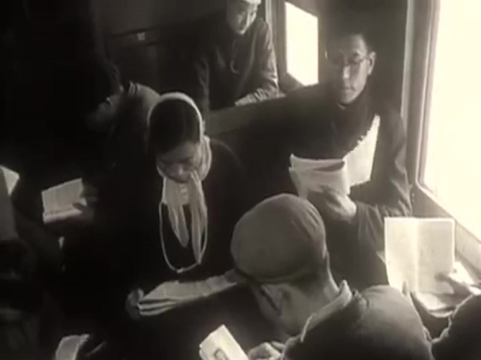 60年代的火车乘客