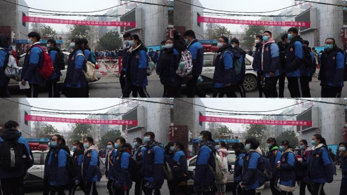 湖北襄阳3万高三学生参加模拟高考演练