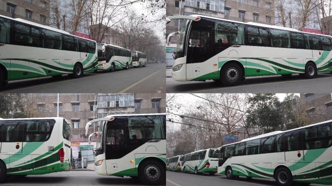湖北襄阳110台公交专车参加模拟高考演练