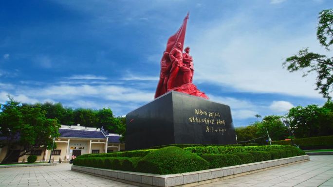 南宁南湖公园百色起义纪念碑雕塑