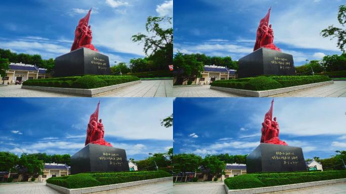 南宁南湖公园百色起义纪念碑雕塑