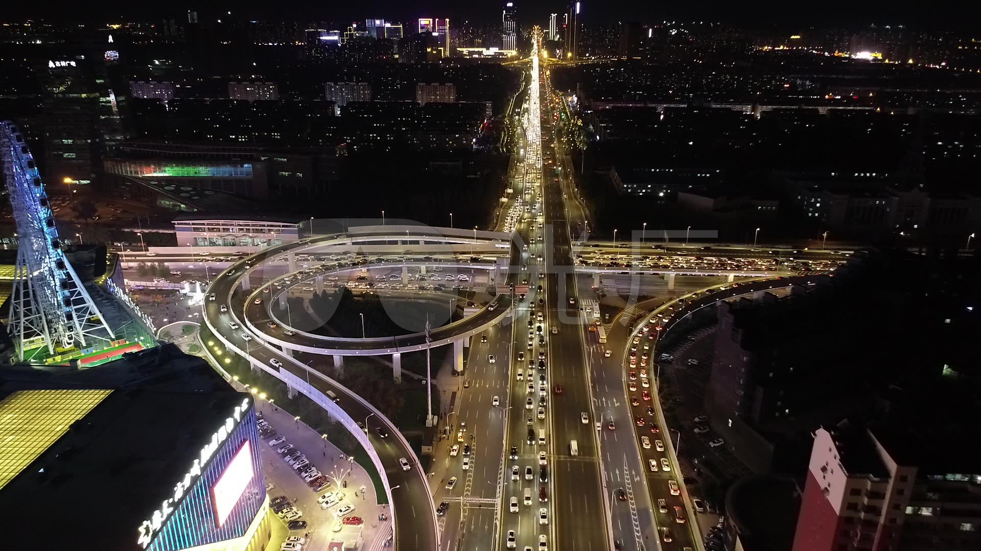 航拍吉林长春夜景_3840X2160_高清视频素材下载(编号:4140502)_实拍视频_光厂(VJ师网) www.vjshi.com