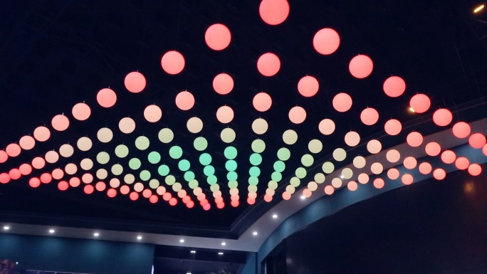 大型娱乐城商场LED数字化升降球2