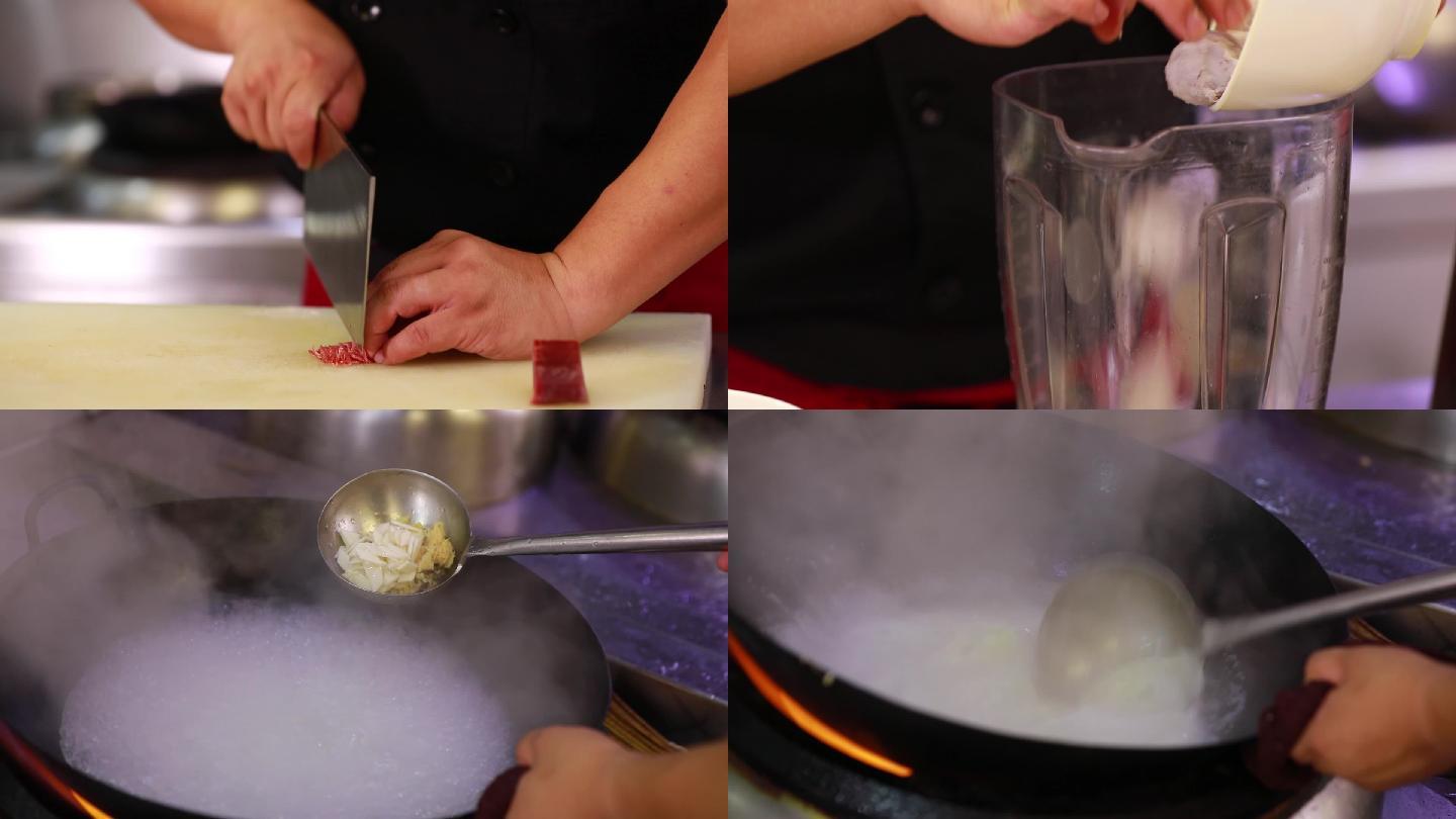 烹饪芋艿羹炒菜