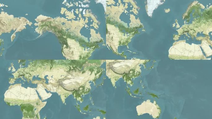 世界坐标位置地理位置地图展示