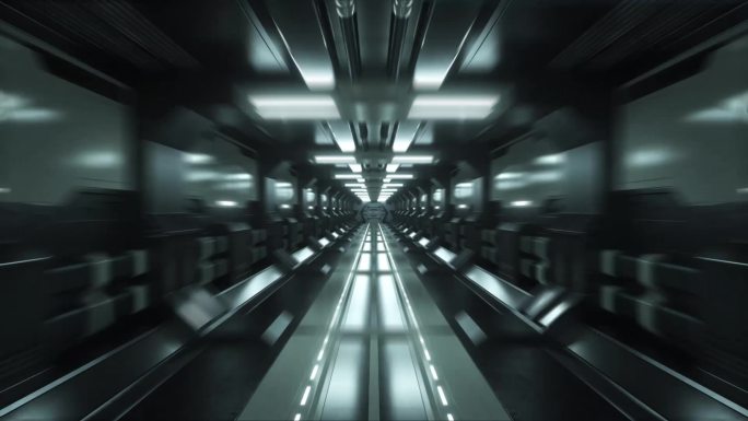 科技场景未来空间科幻隧道科技产品展示转场