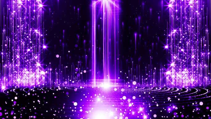 紫色星光粒子背景