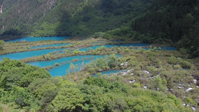 九寨九寨沟九寨风光九寨航拍九寨山