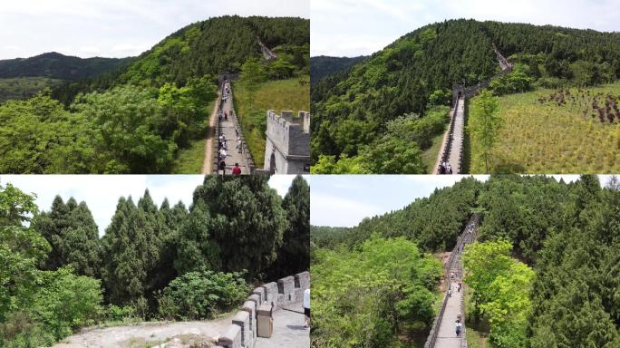 四川洛带长城航拍风景空镜