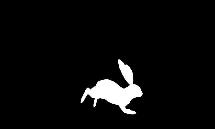 兔子通道兔子蹦跳循环素材