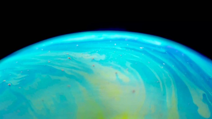 泡泡气泡-水墨油彩-颜料色彩