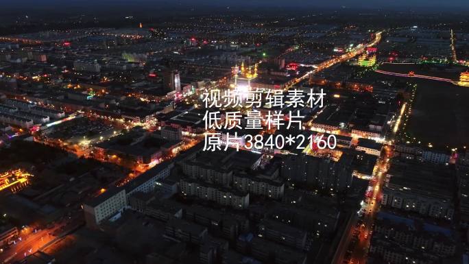 灵武夜景，人民广场，体育馆，博物馆