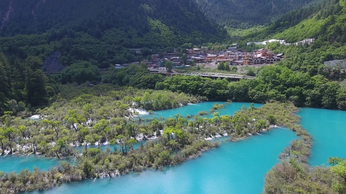 九寨九寨沟九寨风光九寨航拍九寨山