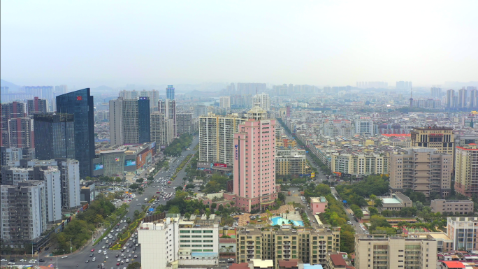 【4K】河源城市大景航拍