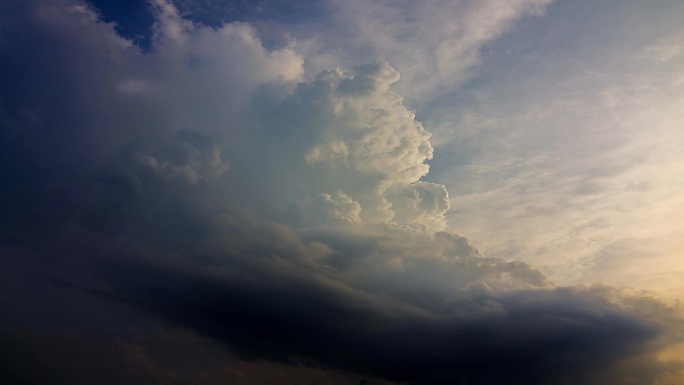 风暴云层积雨云乌云滚滚乌云压境大气天空