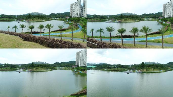 珠海香山湖公园栈道网红打卡点