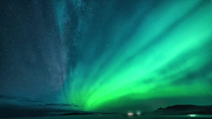 4K北欧冰岛挪威极光延时摄影