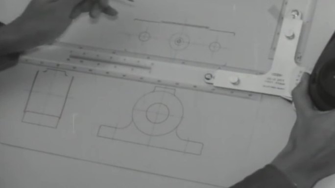 上世纪零件设计机械设计师图纸绘制