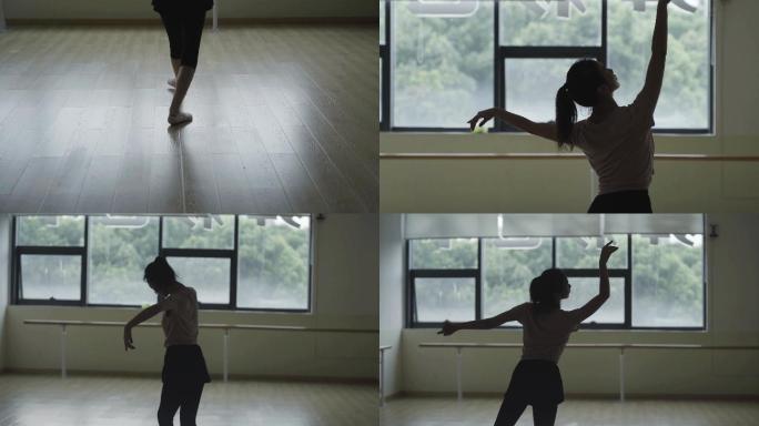 芭蕾舞蹈女孩梦想坚持跳舞训练