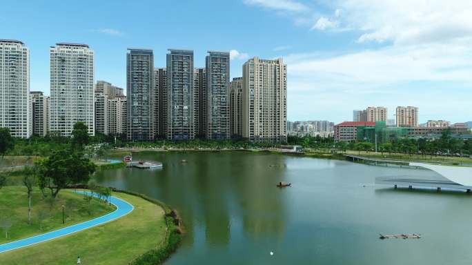 珠海香山湖公园栈道网红打卡点